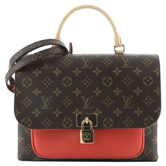 Louis Vuitton Marignan Handbag Monogram Canvas with Leather