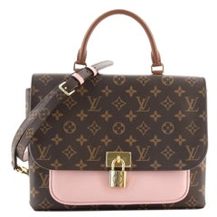 Louis Vuitton Marignan Handbag Monogram Canvas with Leather