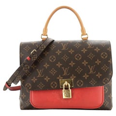 Louis Vuitton Marignan Handbag Monogram Canvas With Leather 