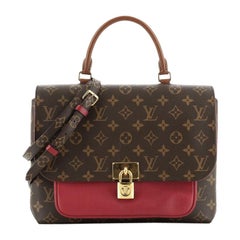 Louis Vuitton Marignan Handbag Monogram Canvas With Leather