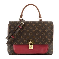 Louis Vuitton Marignan Handbag Monogram Canvas With Leather 