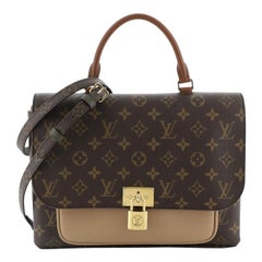 Louis Vuitton Marignan Handbag Monogram Canvas With Leather 
