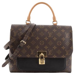 Louis Vuitton Marignan Handbag Monogram Canvas with Leather