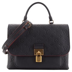Louis Vuitton Marignan Handbag Monogram Empreinte Leather
