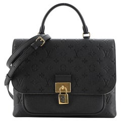 Louis Vuitton Marignan Handbag Monogram Empreinte Leather