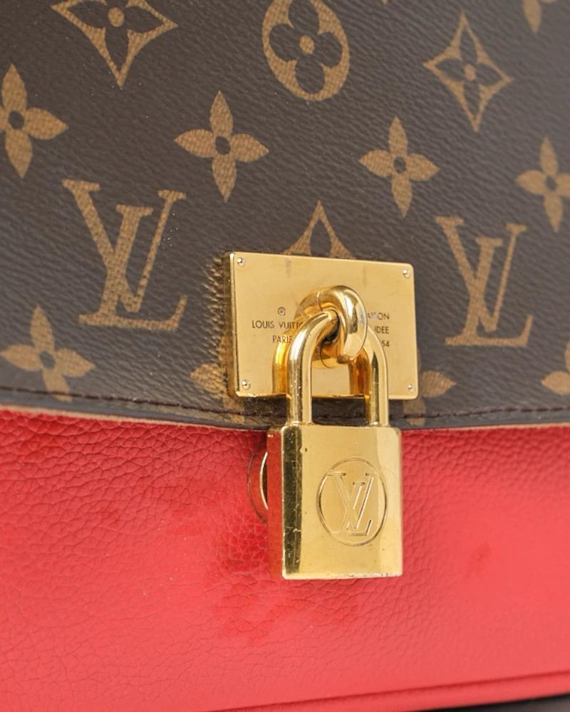 Louis Vuitton Marignan MM Monogram Rossa in vendita 7
