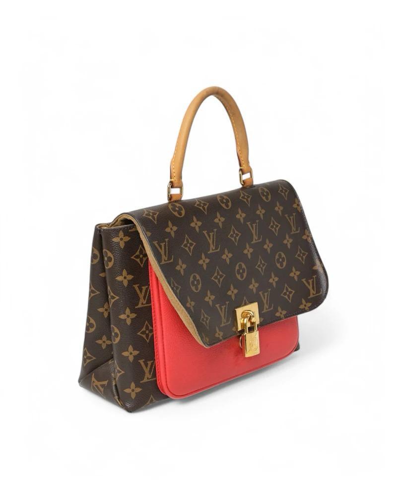 Brown Louis Vuitton Marignan MM Monogram Rossa in vendita