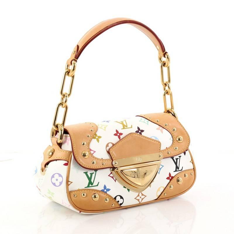 Beige Louis Vuitton Marilyn Handbag Monogram Multicolor