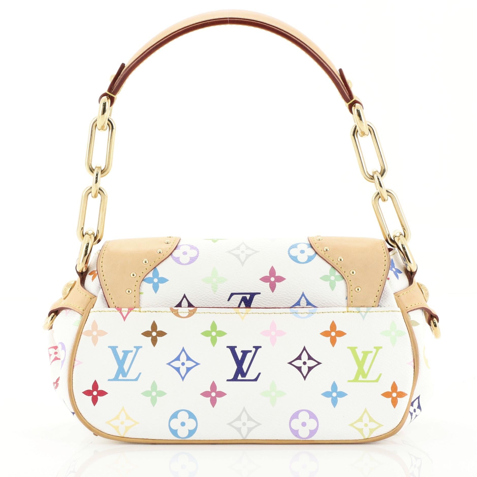 Beige Louis Vuitton Marilyn Handbag Monogram Multicolor