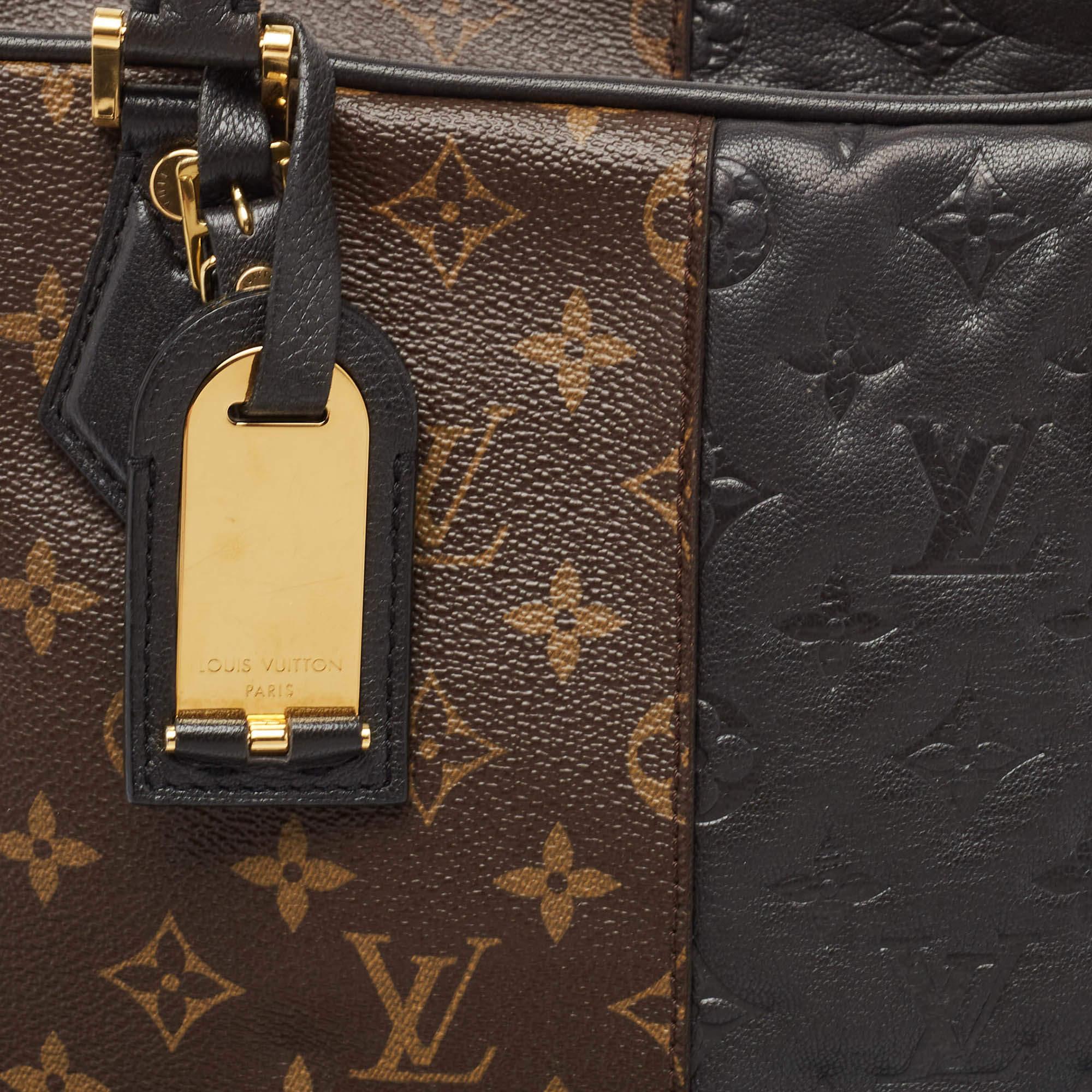 Louis Vuitton Marine Monogram Canvas & Leder Limited Edition Blocks Tasche mit Reißverschluss im Angebot 3