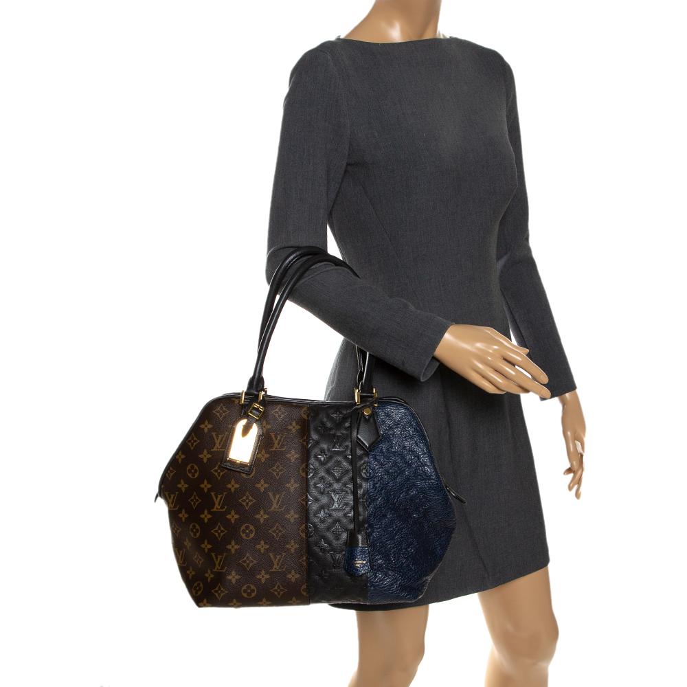 Black Louis Vuitton Marine Monogram Canvas&Leather Limited Edition Blocks Zipped Bag
