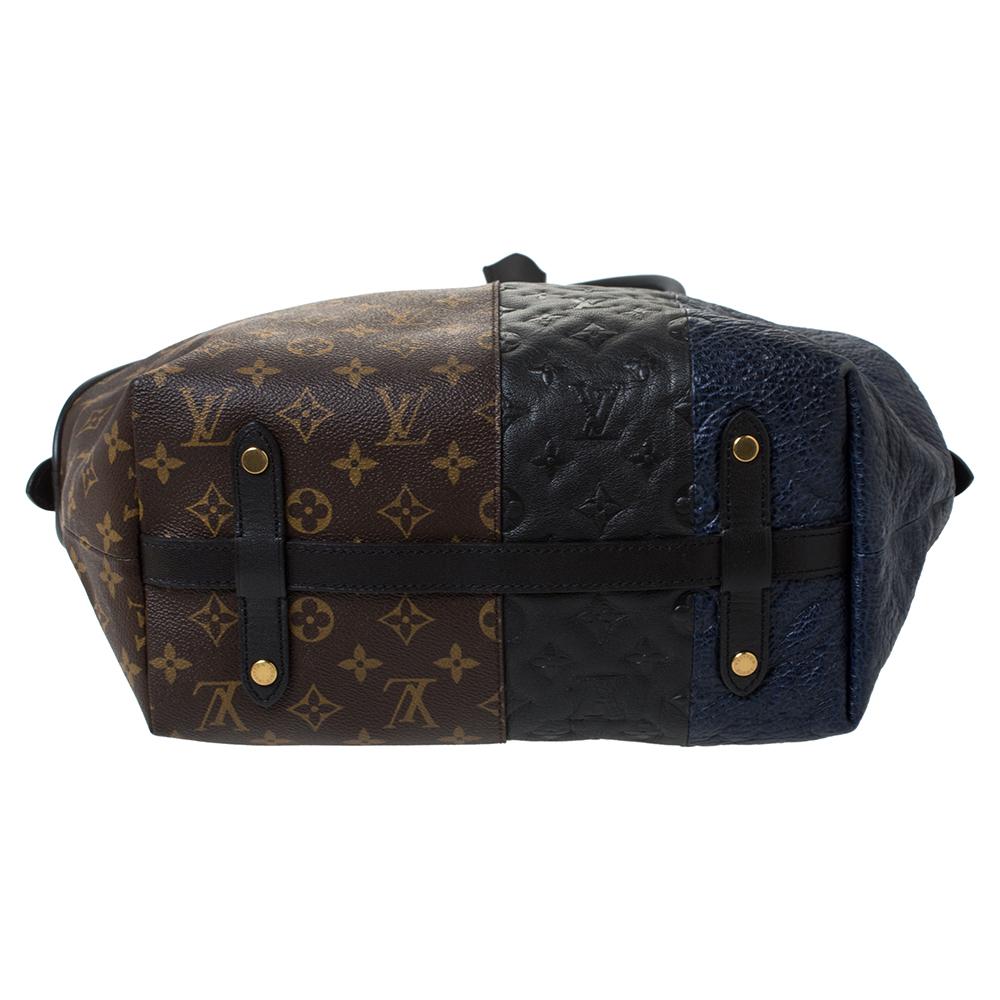 Women's Louis Vuitton Marine Monogram Canvas&Leather Limited Edition Blocks Zipped Bag