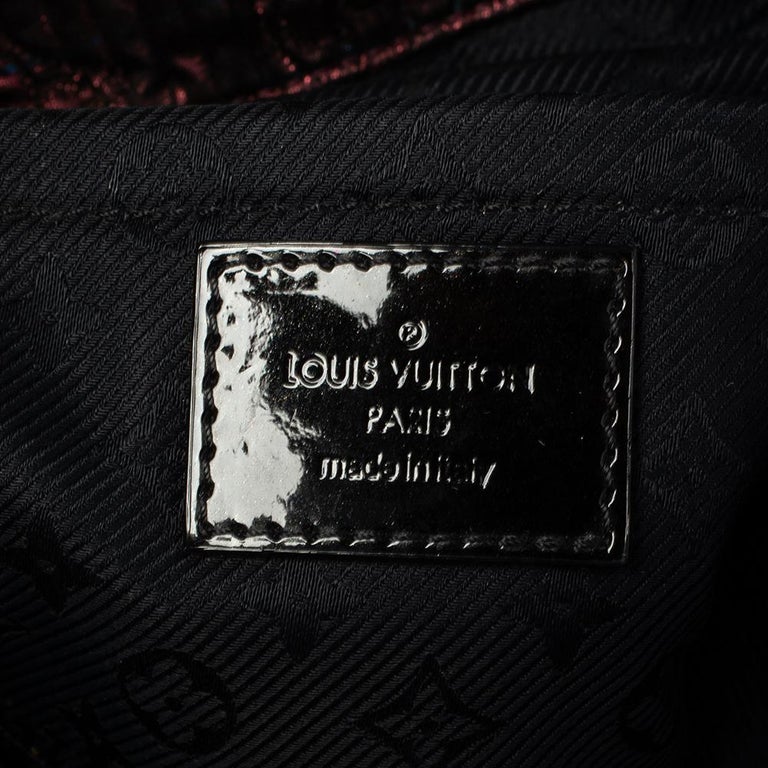 Louis Vuitton Clutch Jacquard Soft Quilted Monogram Altair Black