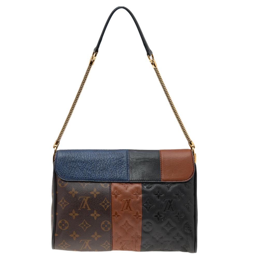 Louis Vuitton Marine Monogram Leather Limited Edition Blocks Plate Bag 3