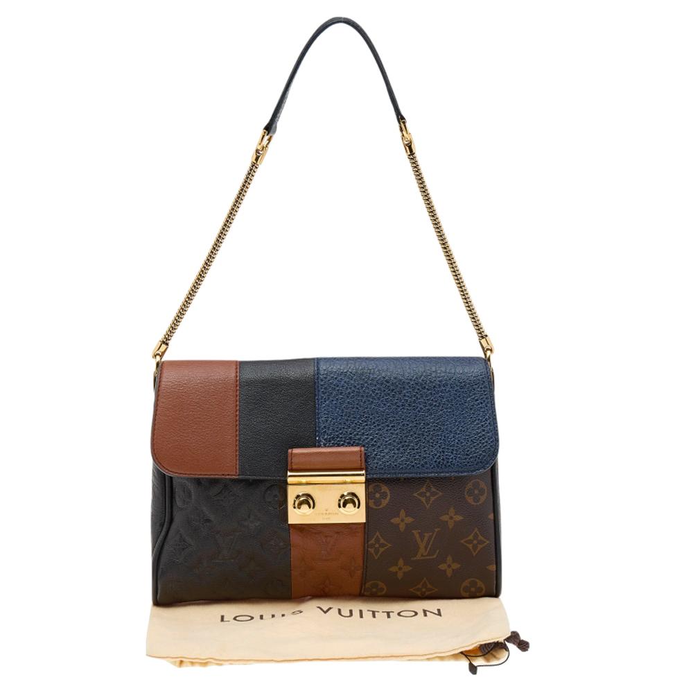 Louis Vuitton Marine Monogram Leather Limited Edition Blocks Plate Bag 2