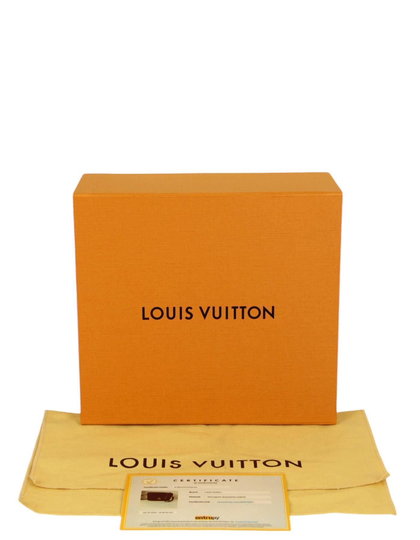 Louis Vuitton Marine/ Rouge Empreinte Pochette Metis Messenger Bag For Sale 4