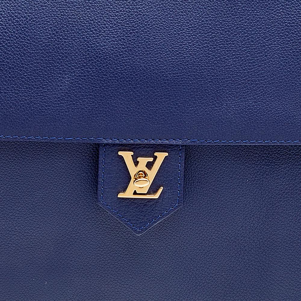 Louis Vuitton Marine/Rouge Leather Lockme PM Bag 1