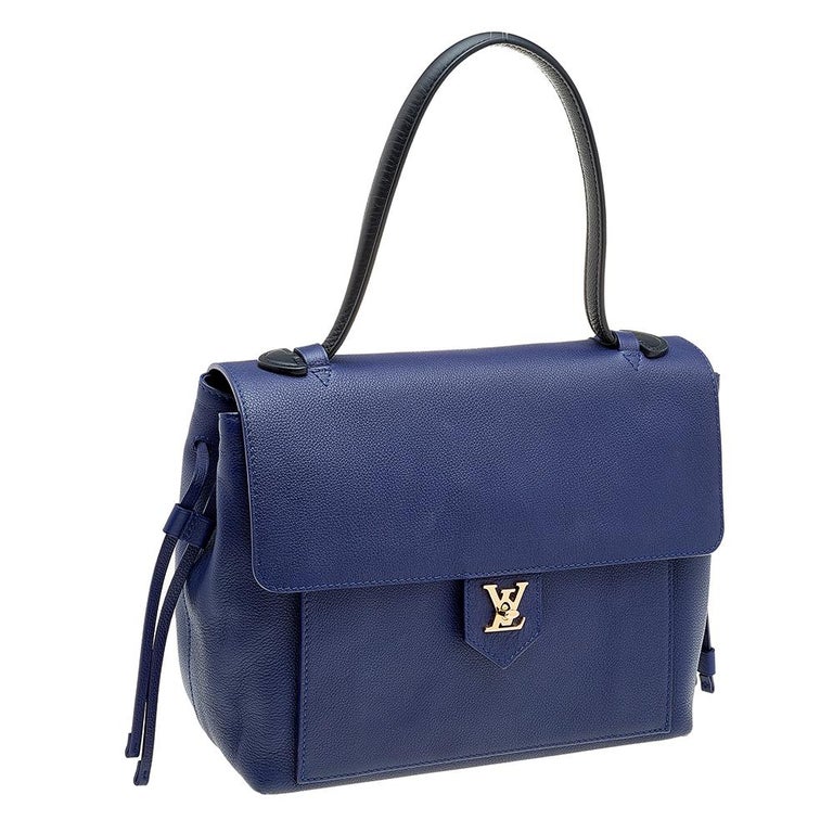 Louis Vuitton Marine/Rouge Leather Lockme PM Bag at 1stDibs
