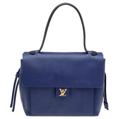 Louis Vuitton Marine/Rouge Leder Lockme PM Tasche