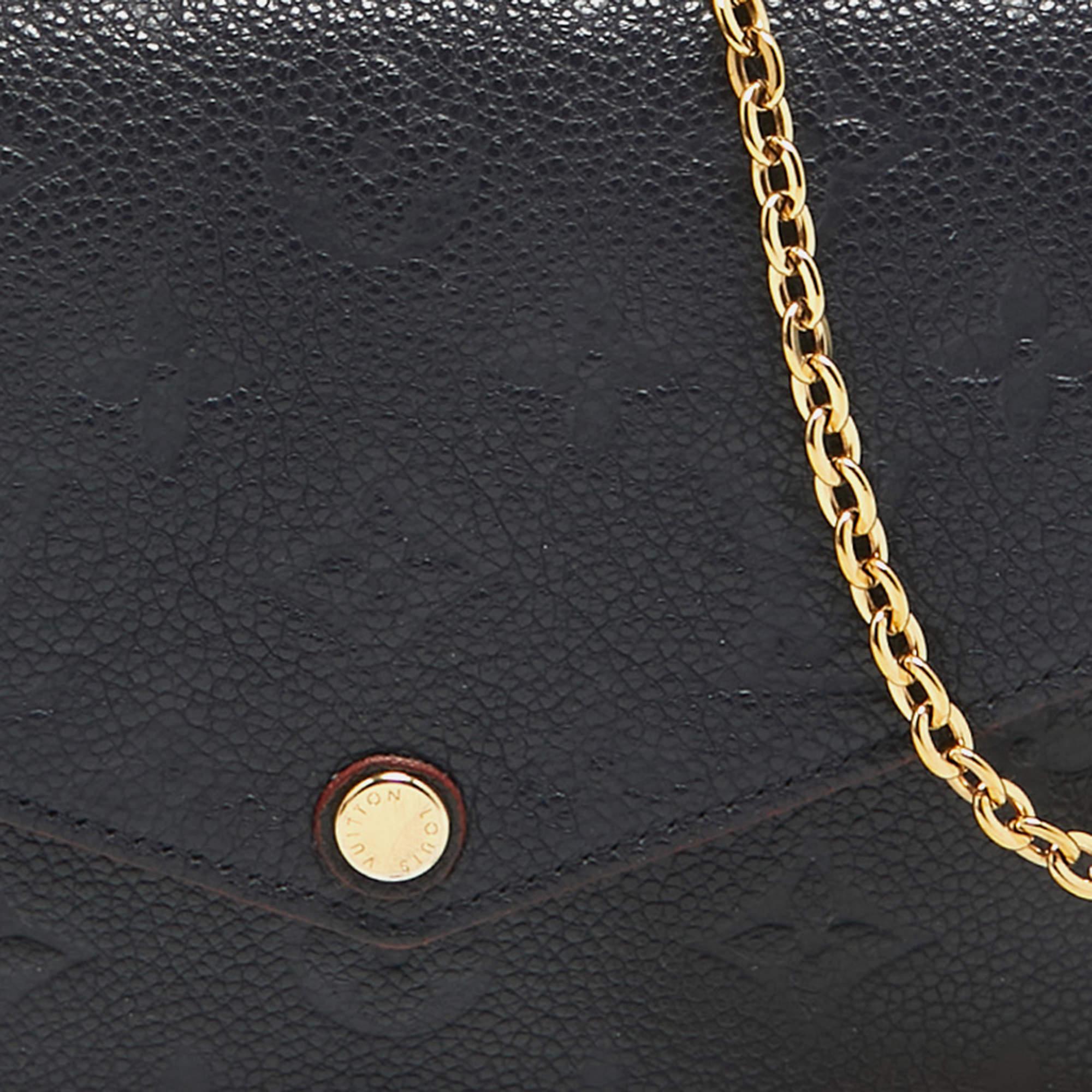 Louis Vuitton Marine/Rouge Monogram Empreinte Leather Felicie Pochette Bag 8