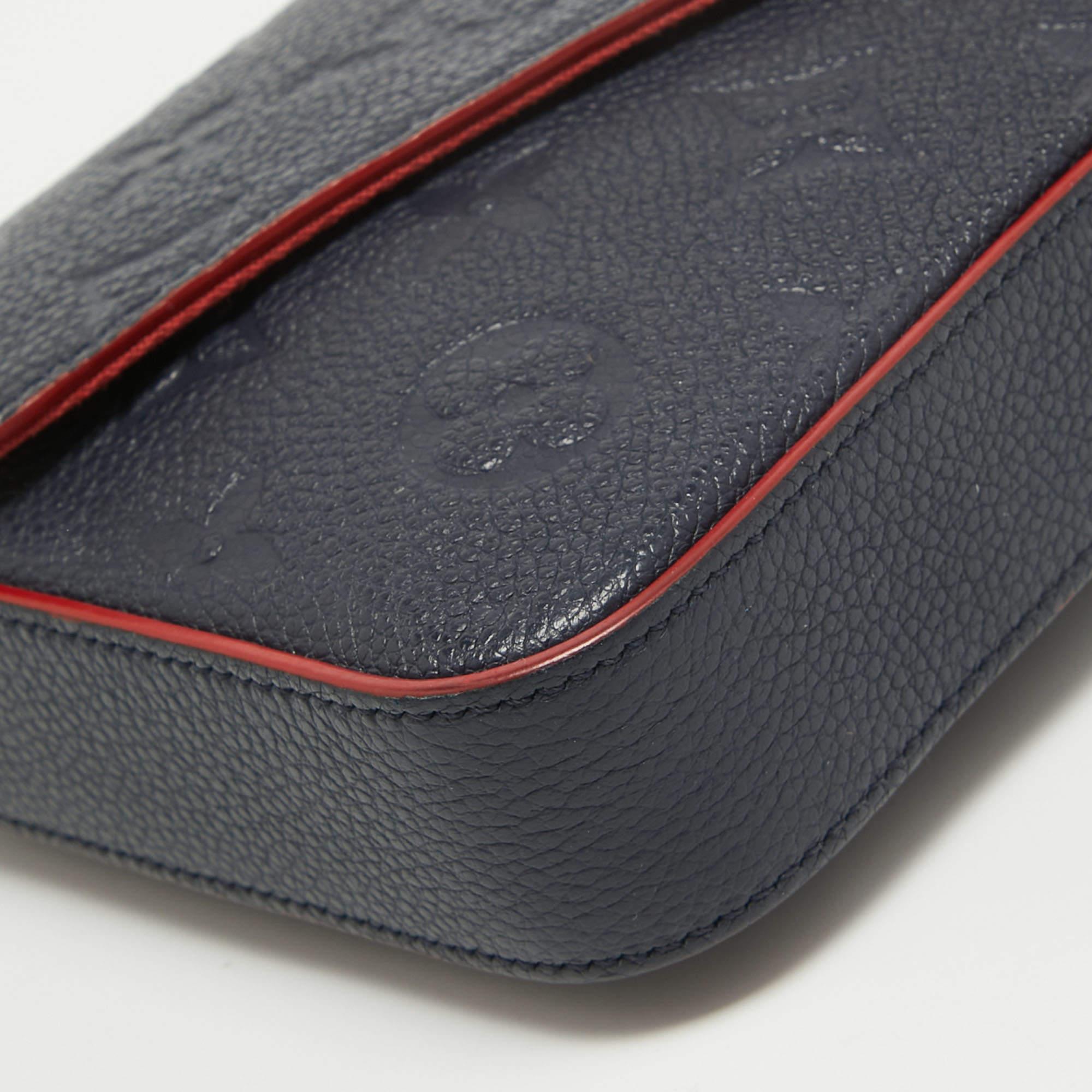 Louis Vuitton Marine/Rouge Monogram Empreinte Leather Felicie Pochette Bag 2
