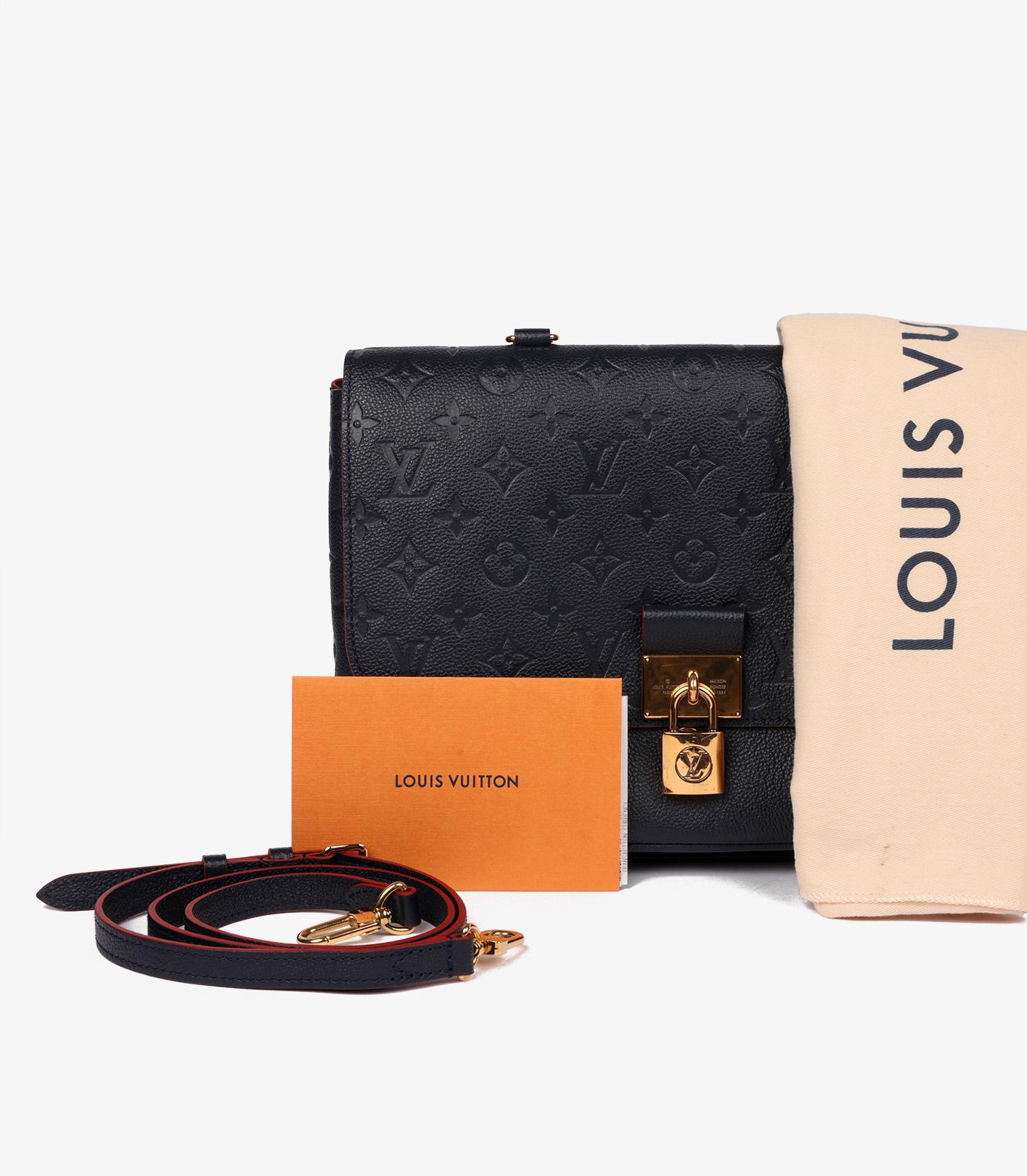 Louis Vuitton Marin e Rouge Monogram Empreinte Pelle Marignan in vendita 5