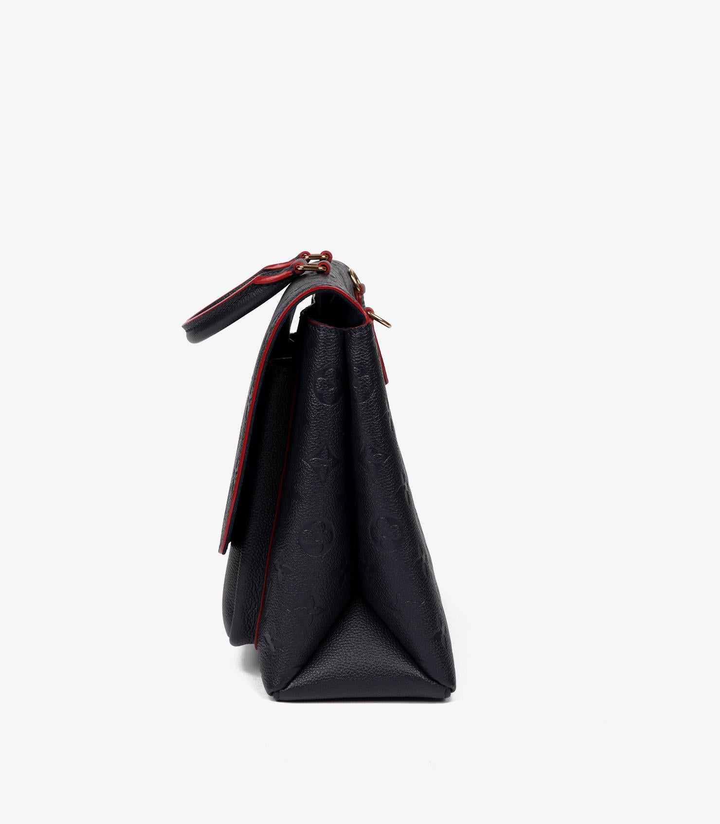 Louis Vuitton Marin e Rouge Monogram Empreinte Pelle Marignan In condizioni ottime in vendita a Bishop's Stortford, Hertfordshire