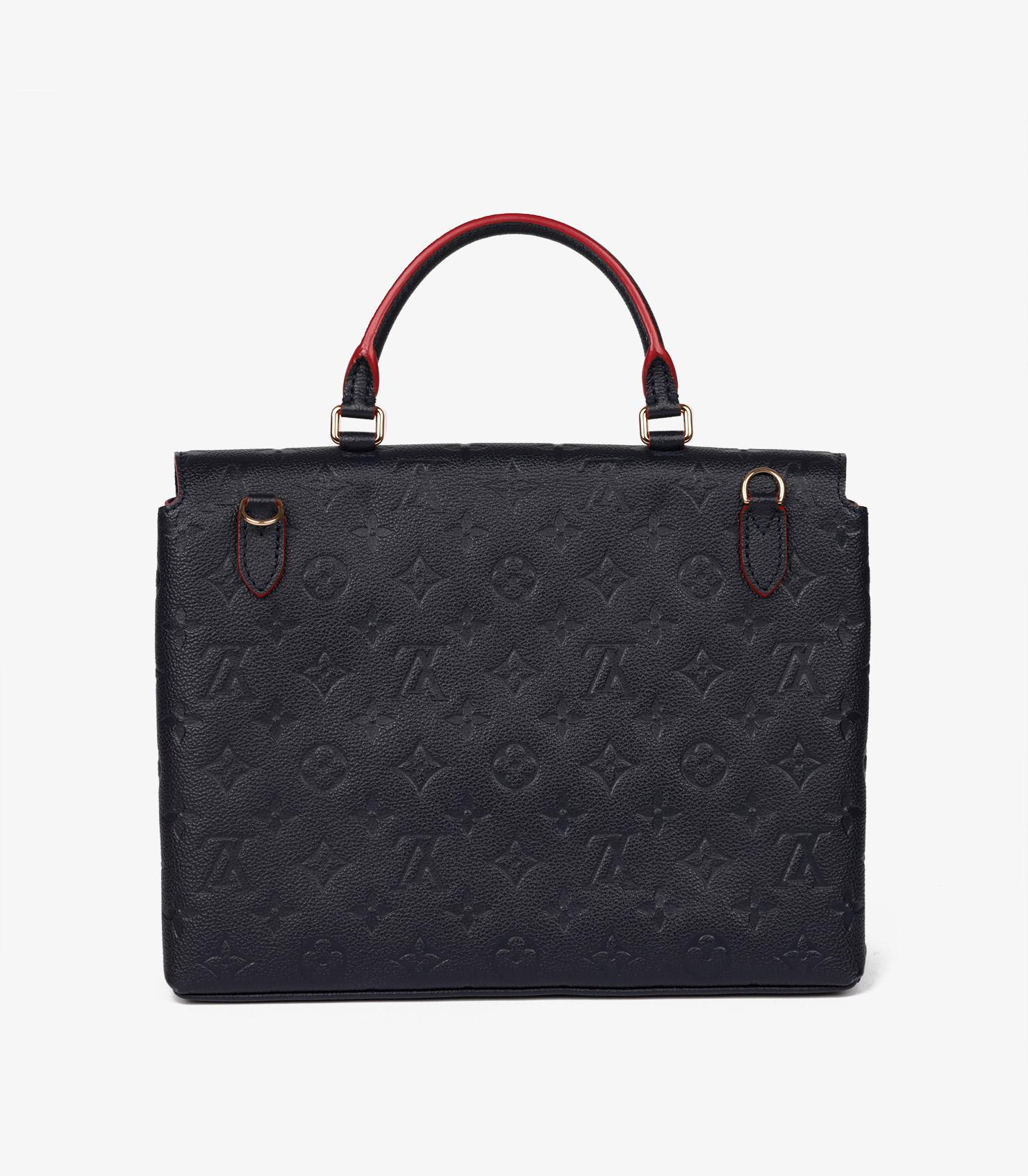 da uomo o donna Louis Vuitton Marin e Rouge Monogram Empreinte Pelle Marignan in vendita