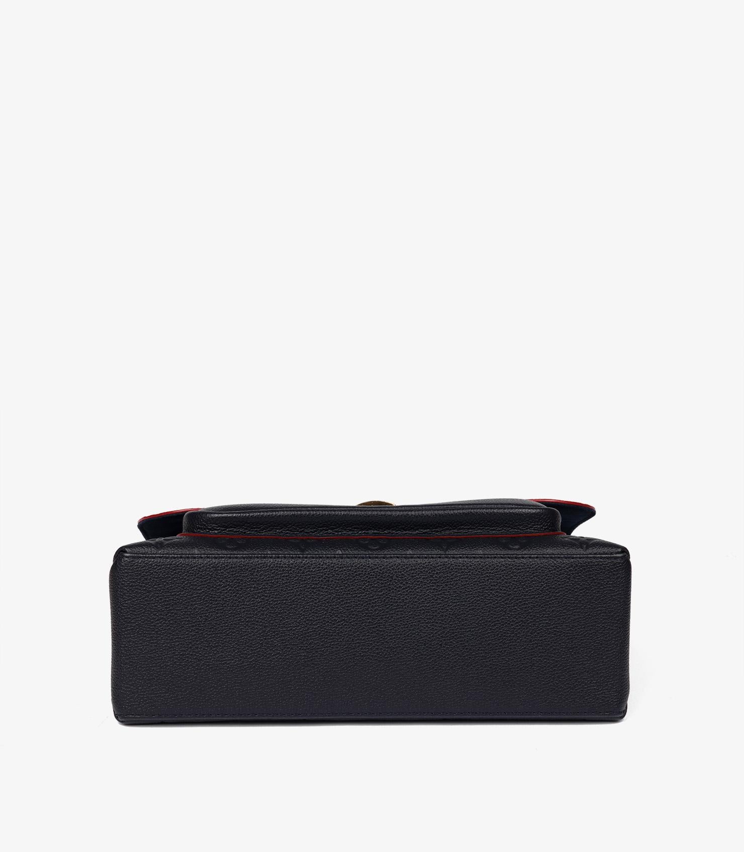 Louis Vuitton Marin e Rouge Monogram Empreinte Pelle Marignan in vendita 1