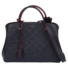 Louis Vuitton Marine Rouge Monogram Empreinte Leather Montaigne MM