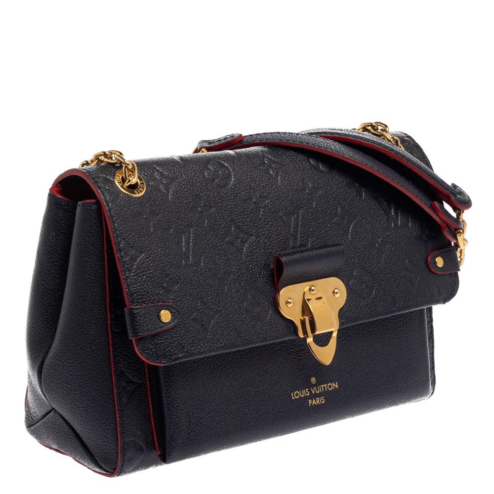 Louis Vuitton Marine Rouge Monogram Empreinte Leather Saint Sulpice PM Bag In Good Condition In Dubai, Al Qouz 2