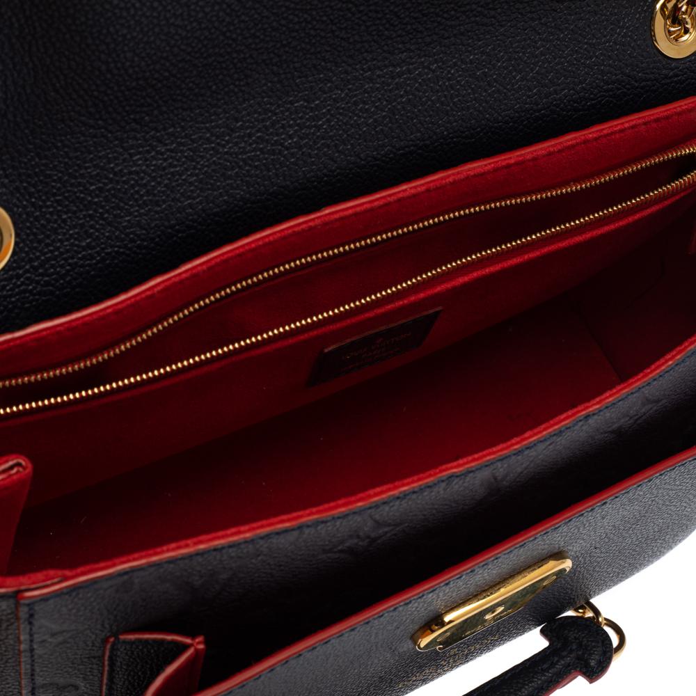 Louis Vuitton Marine Rouge Monogram Empreinte Leather Saint Sulpice PM Bag 4