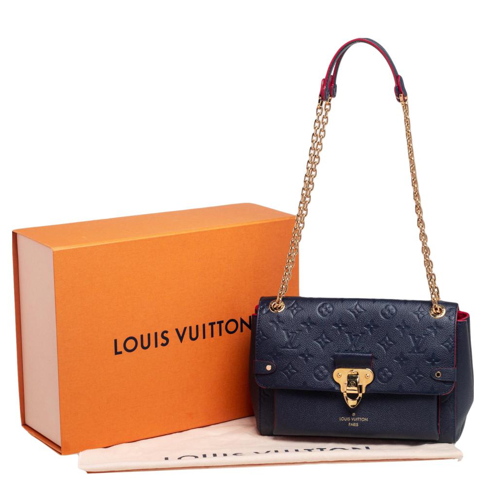 Louis Vuitton Marine Rouge Monogram Empreinte Leather Vavin PM Bag 4