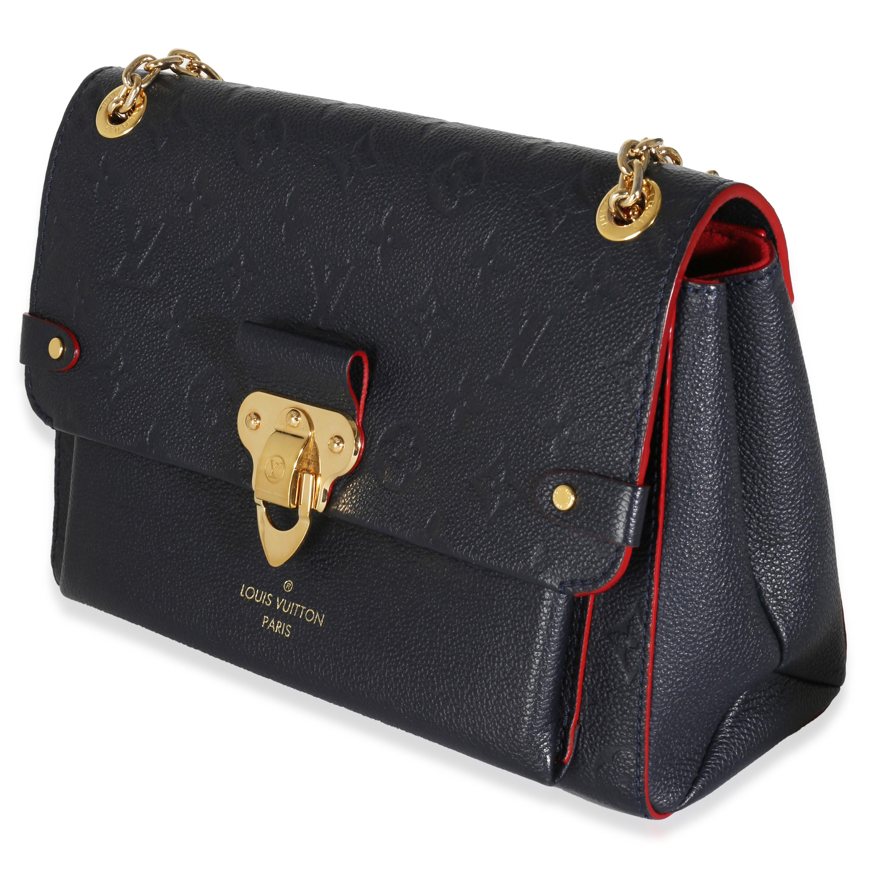 Louis Vuitton Marine Rouge Monogram Empreinte Vavin PM In Excellent Condition In New York, NY