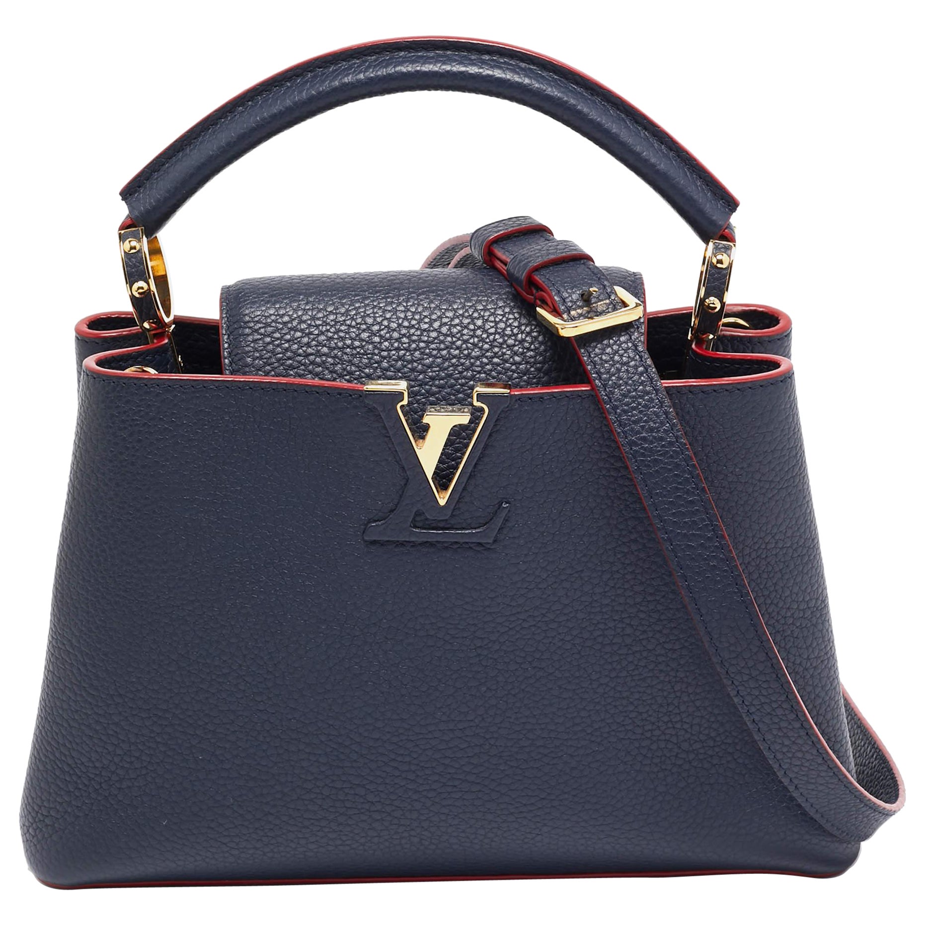 Louis Vuitton Marine/Rouge Taurillon Leather Capucines BB Bag