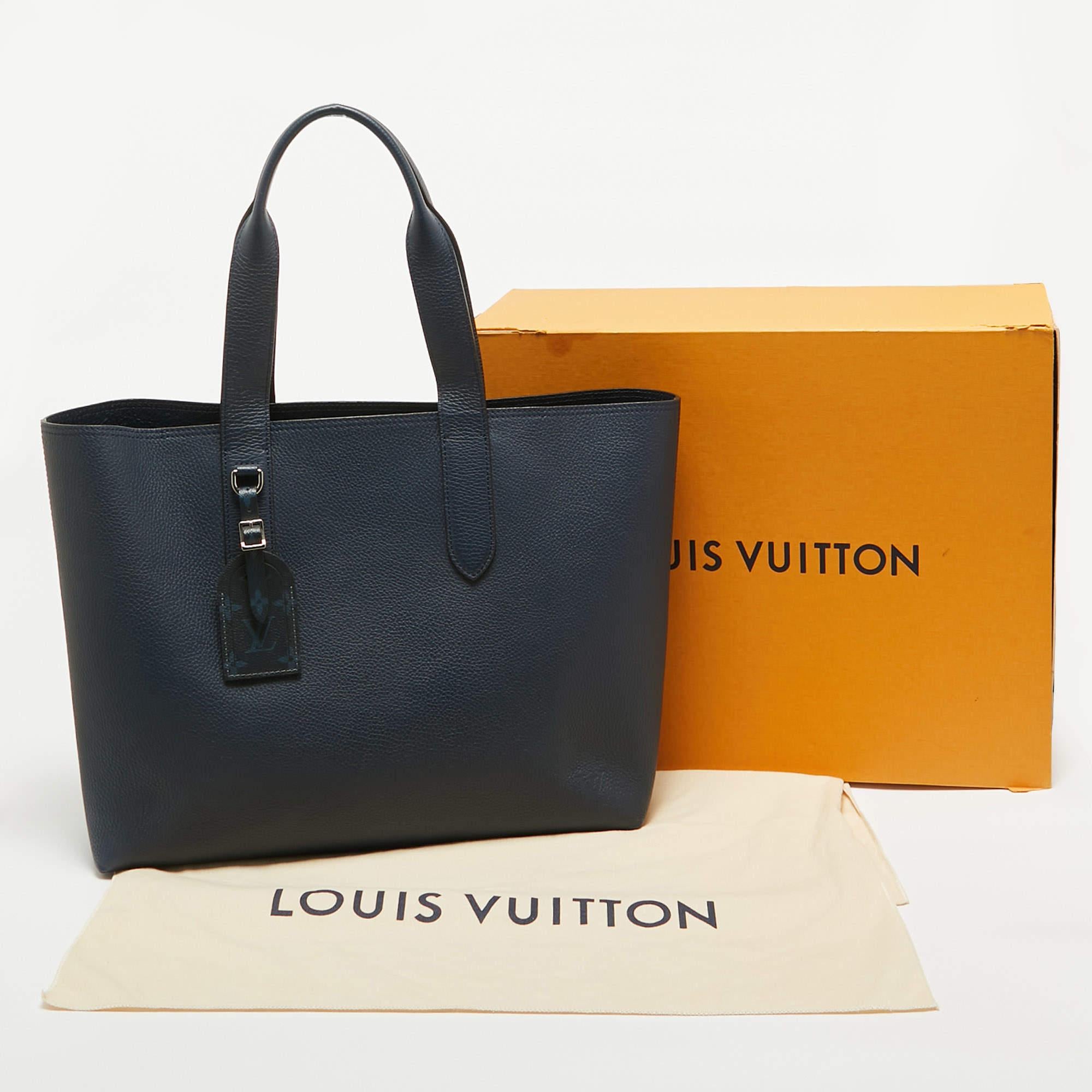 Bolso Louis Vuitton Marine Taurillon Cabas Voyage de piel 4