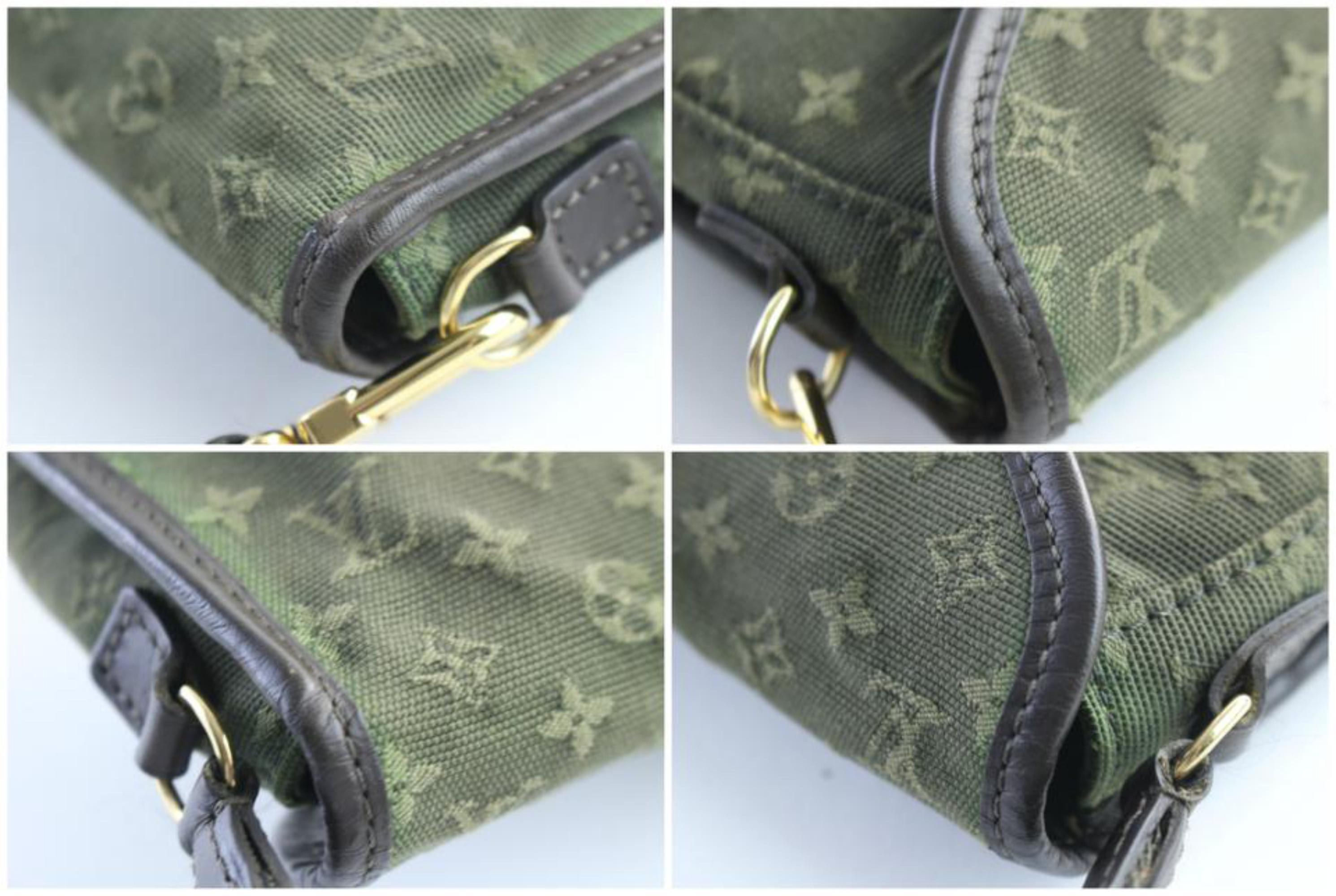 Louis Vuitton Marjorie Khaki Mini Lin 215661 Green Canvas Shoulder Bag For Sale 1