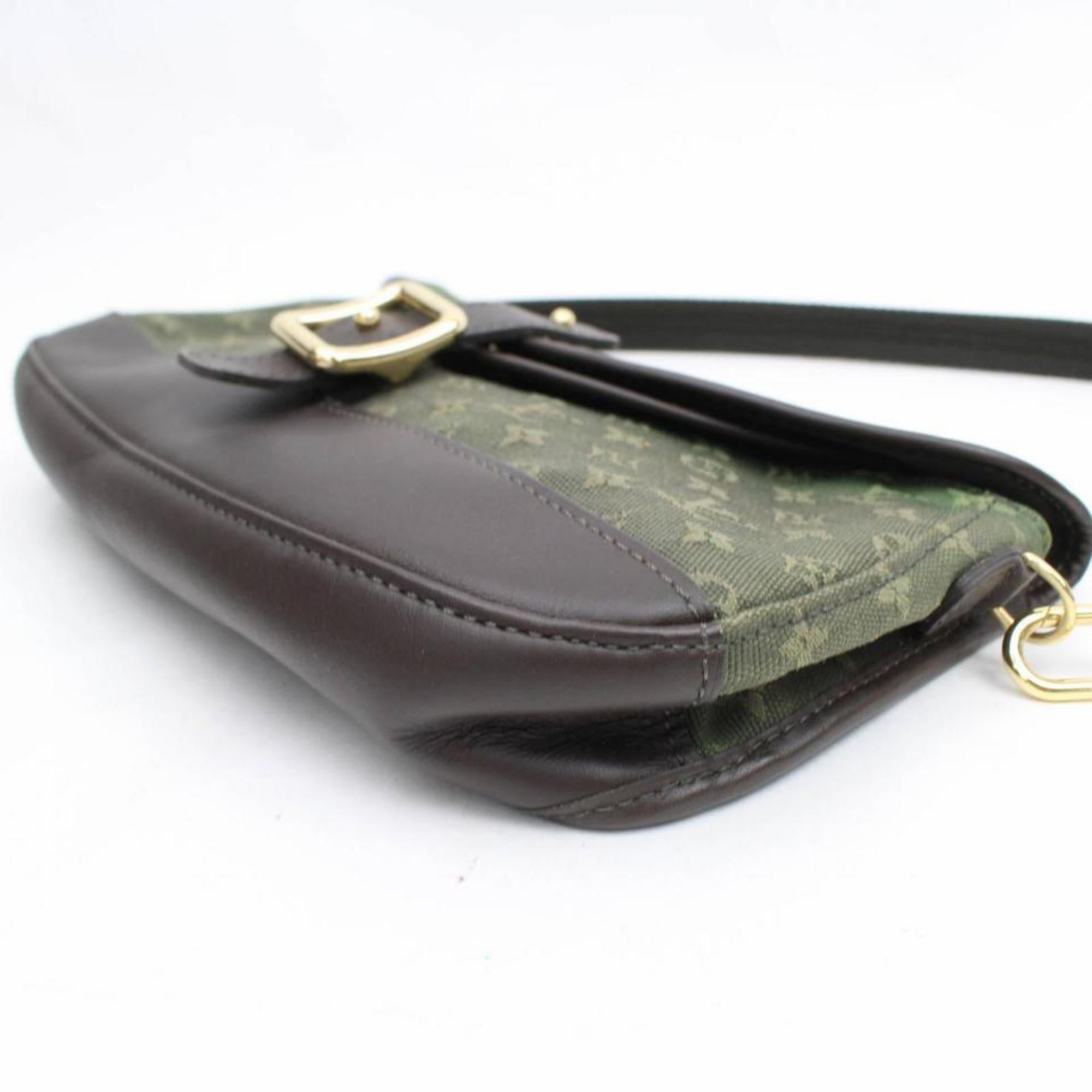 Louis Vuitton Marjorie Monogram Mini Lin Khaki 868725 Green Canvas Shoulder Bag For Sale 2