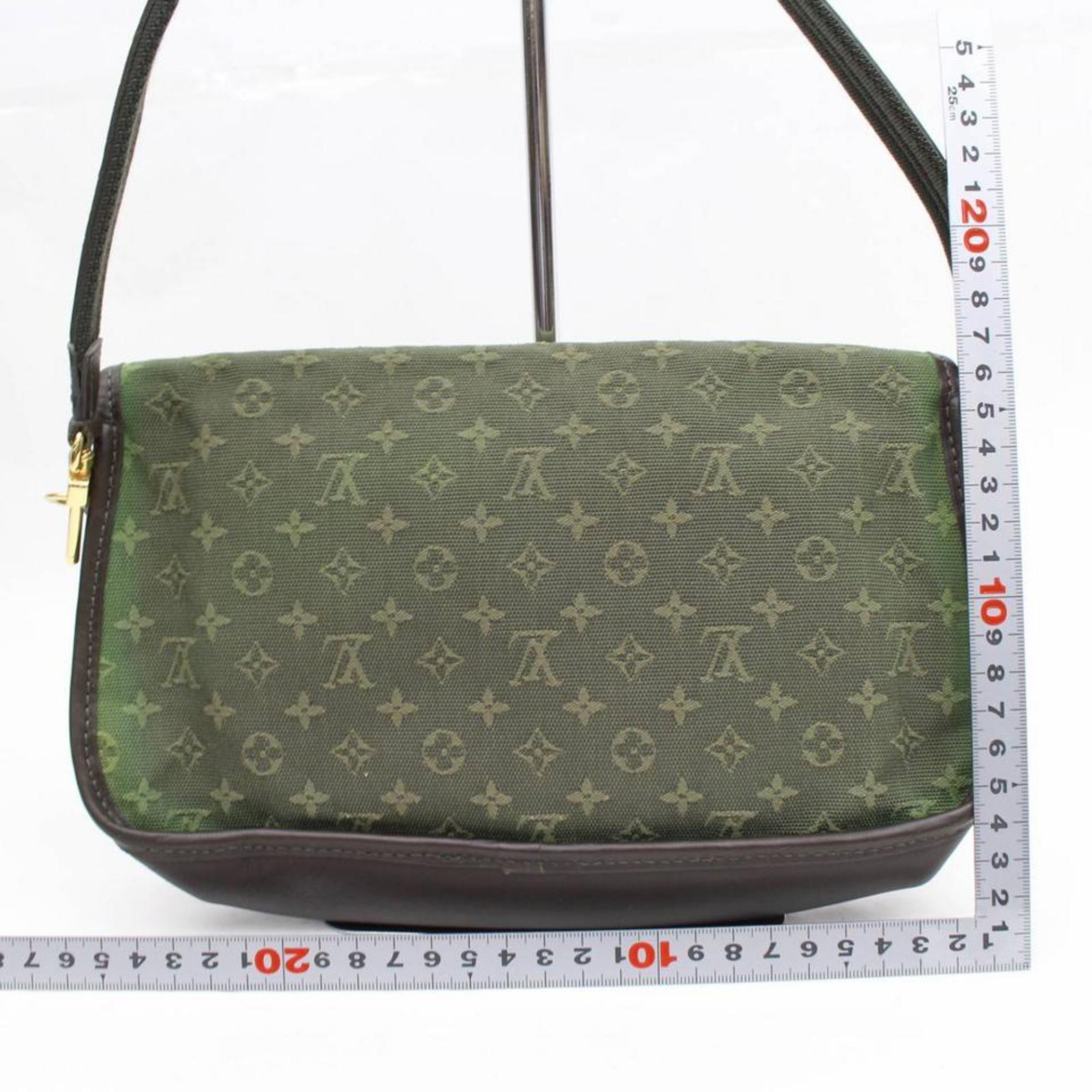 Louis Vuitton Marjorie Monogram Mini Lin Khaki 868725 Green Canvas Shoulder Bag In Good Condition For Sale In Forest Hills, NY