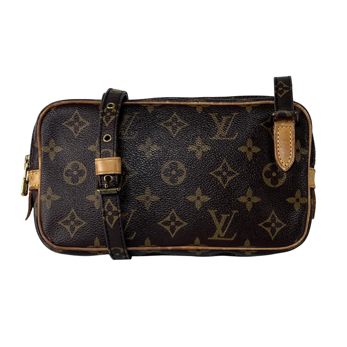 Louis Vuitton Marly Crossbody Bag Monogram Canvas Brown 1990