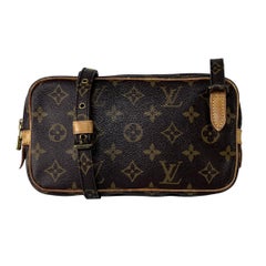 Louis Vuitton Marly Crossbody Bag Monogram Canvas Brown 1990
