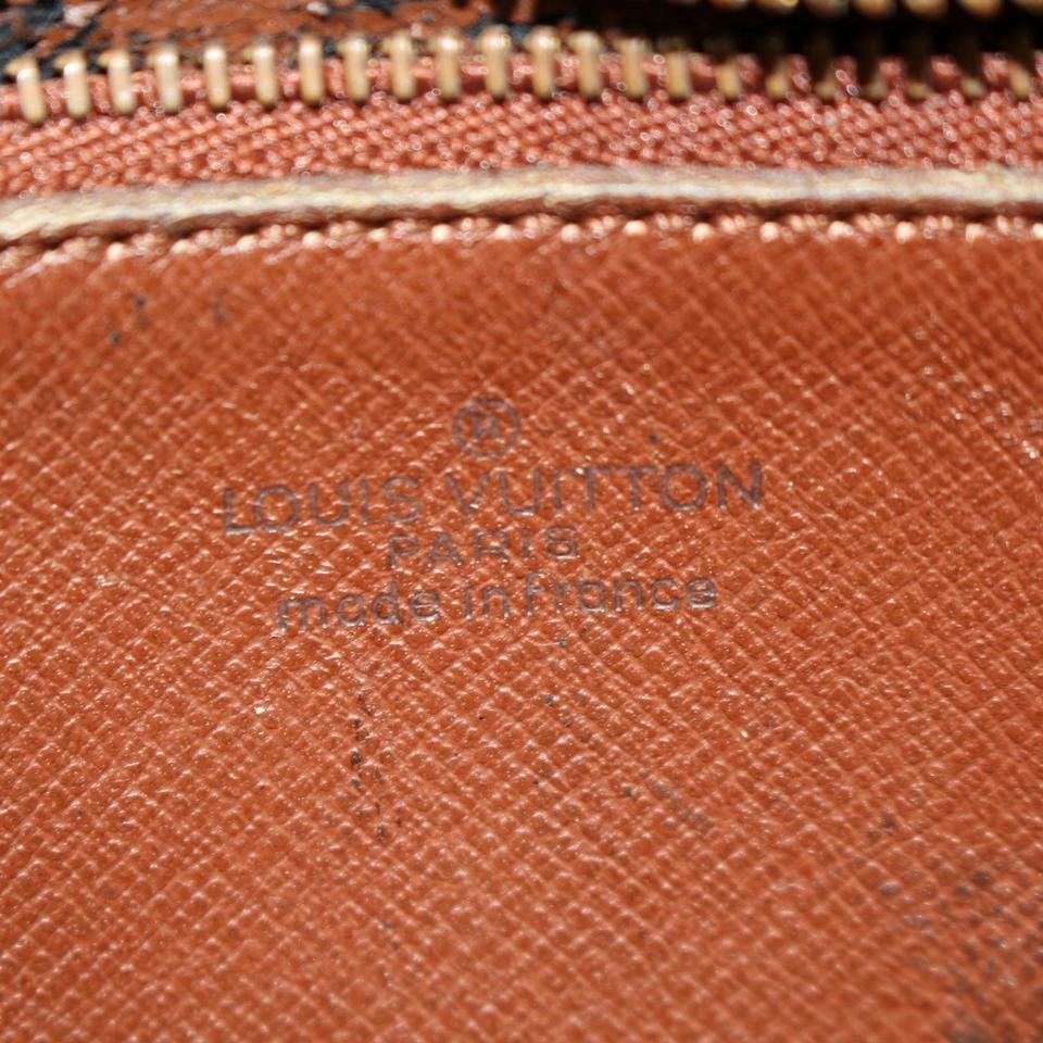 Louis Vuitton Marly Dragonne Pochette Monogram 868537 Brown Cork Wristlet In Fair Condition For Sale In Forest Hills, NY