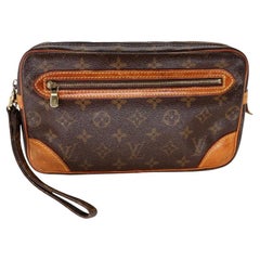 Used Louis Vuitton Marly Dragonne Pochette Travel GM Wristlet Wallet LV-B0209N-0012