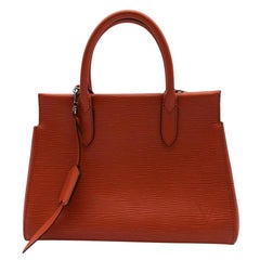 LOUIS VUITTON Marly Handbag in Orange Leather