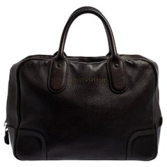 Louis Vuitton Marron Fonce Siwa Leather Soft Briefcase