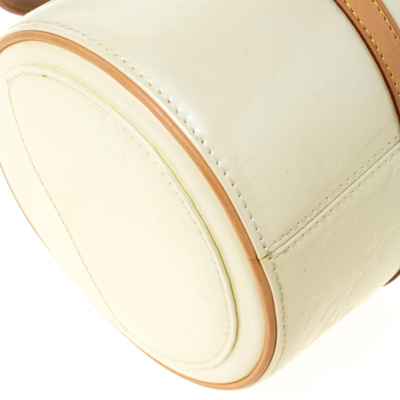 White Louis Vuitton Marshmallow Monogram Vernis Bedford Bag
