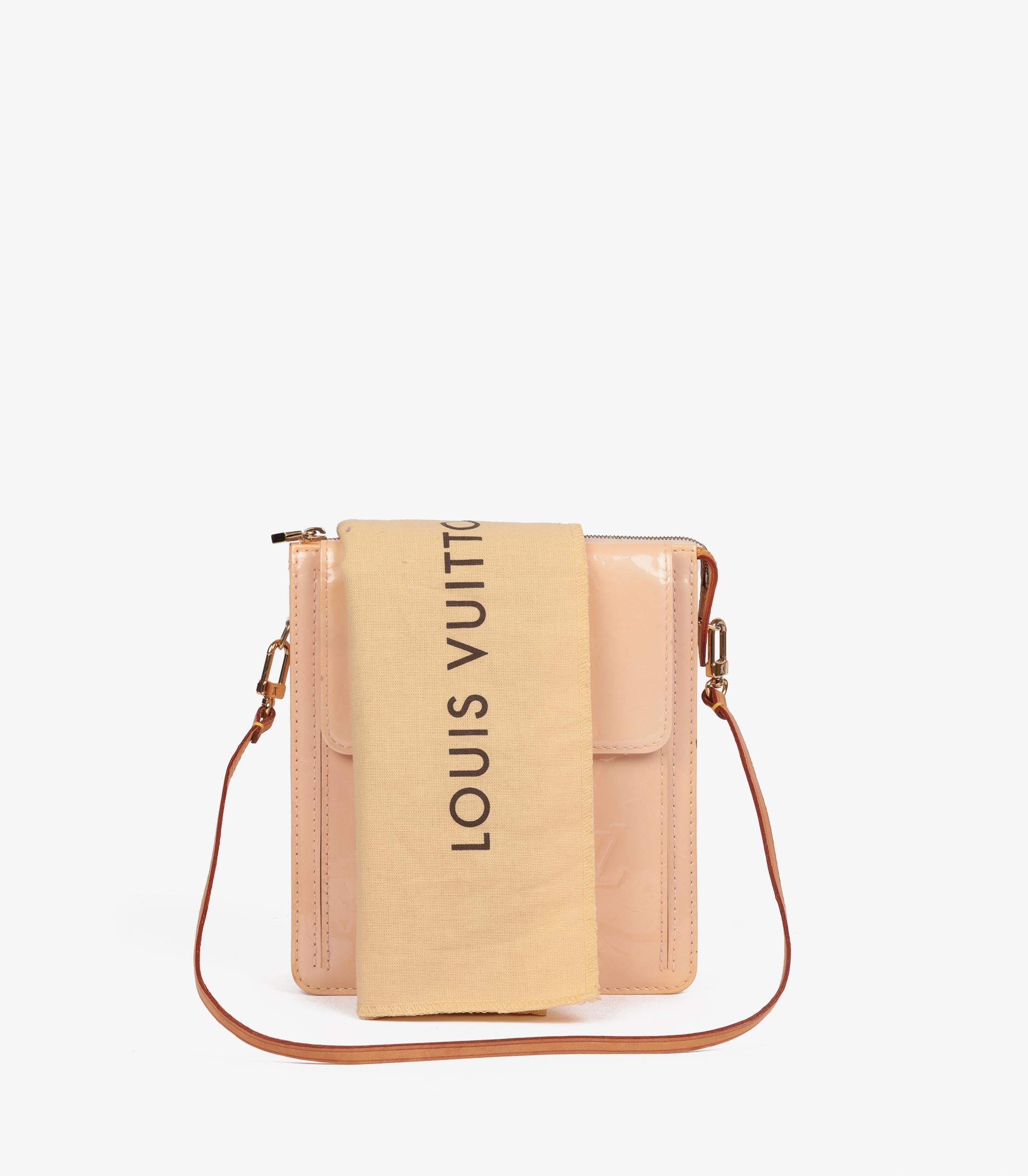 Louis Vuitton Monogram Vernis Cuir Vintage Motto Pochette en vente 6
