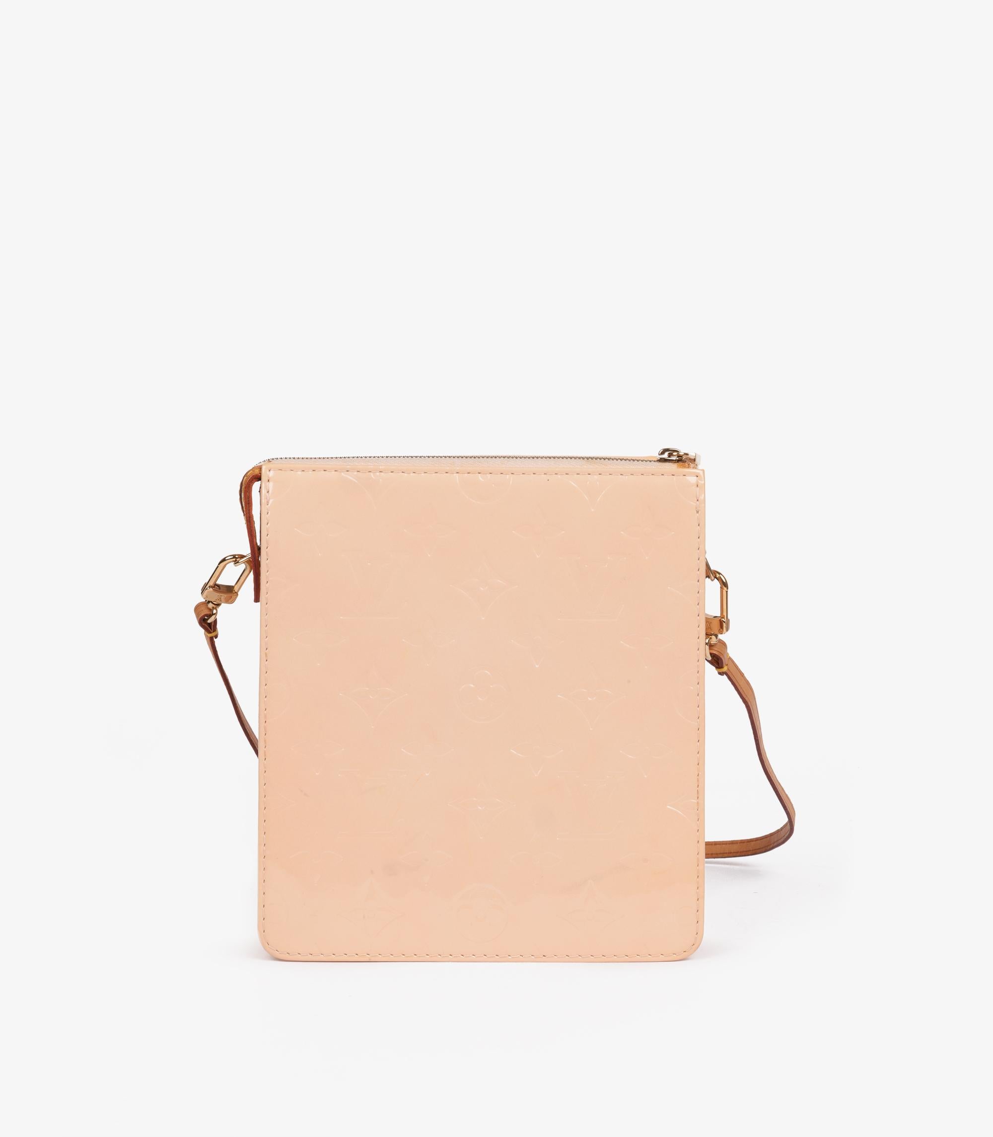 Louis Vuitton Monogram Vernis Cuir Vintage Motto Pochette Unisexe en vente