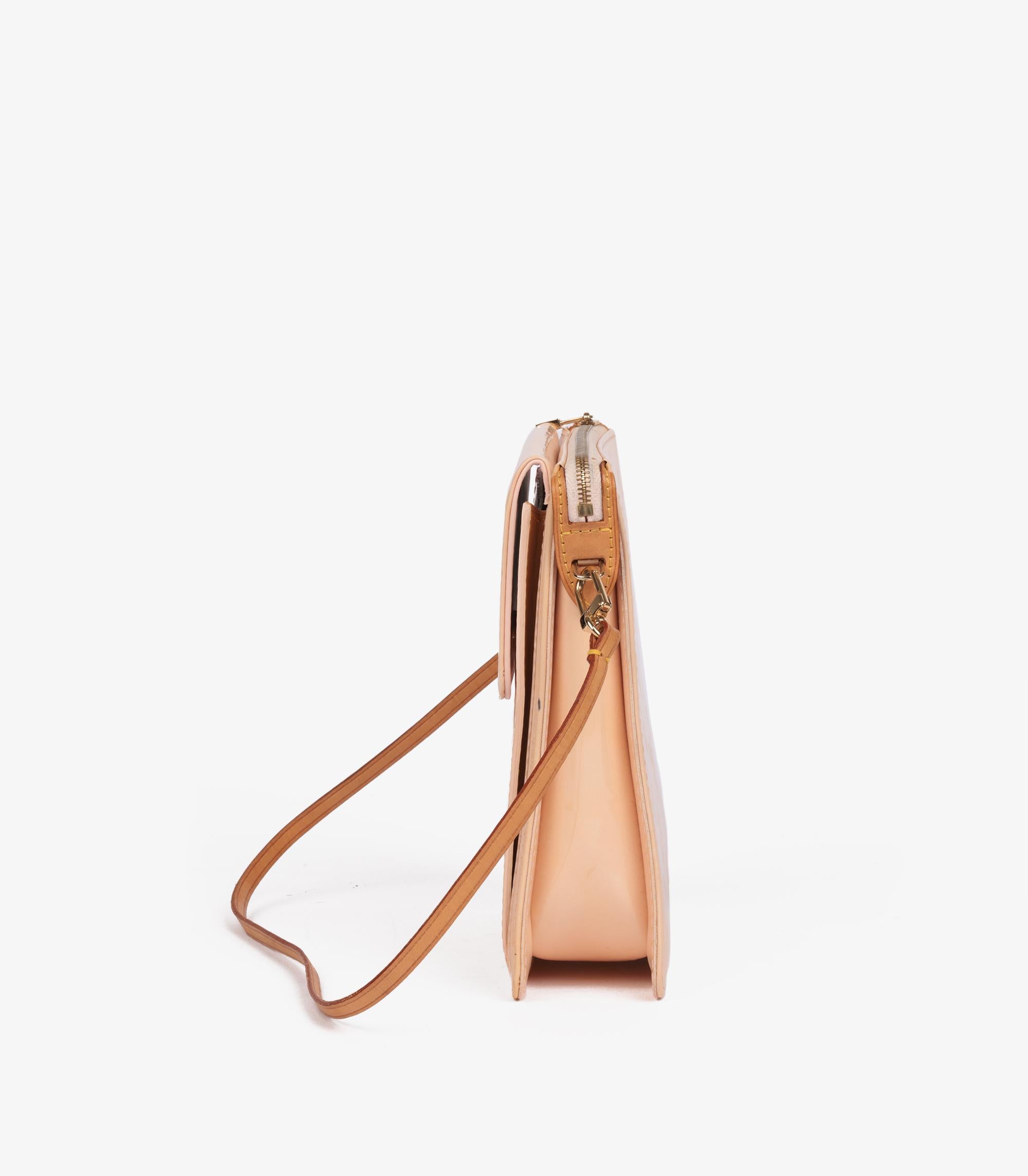 Louis Vuitton Monogram Vernis Cuir Vintage Motto Pochette en vente 1
