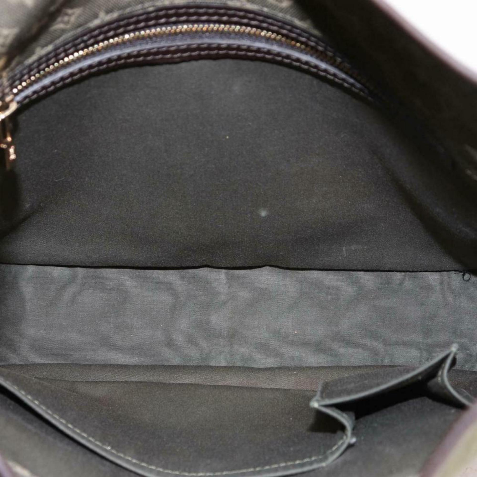 Louis Vuitton Mary Kate Khaki Besace Mini Lin 870358 Green Canvas Shoulder Bag In Good Condition For Sale In Forest Hills, NY